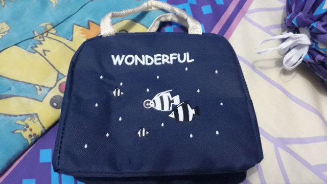Tas Bekal Makan Tempat Makanan Siang Anak Sekolah Lucu Kartun Hewan Vm(gn85)