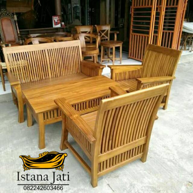 Kursi tamu jari jari jati/kursi teras jari jari jati/kursi teras minimalis/kursi tamu minimalis jati