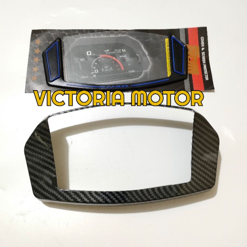 PAKET COMBO COVER SPEEDOMETER CARBON PLUS ANTI GORES NMAX NEW