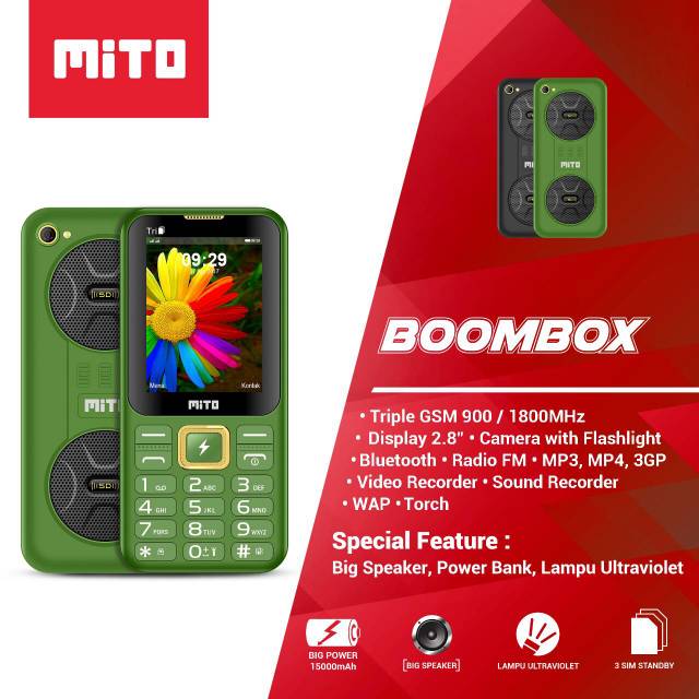 Mito Boombox triple SIM