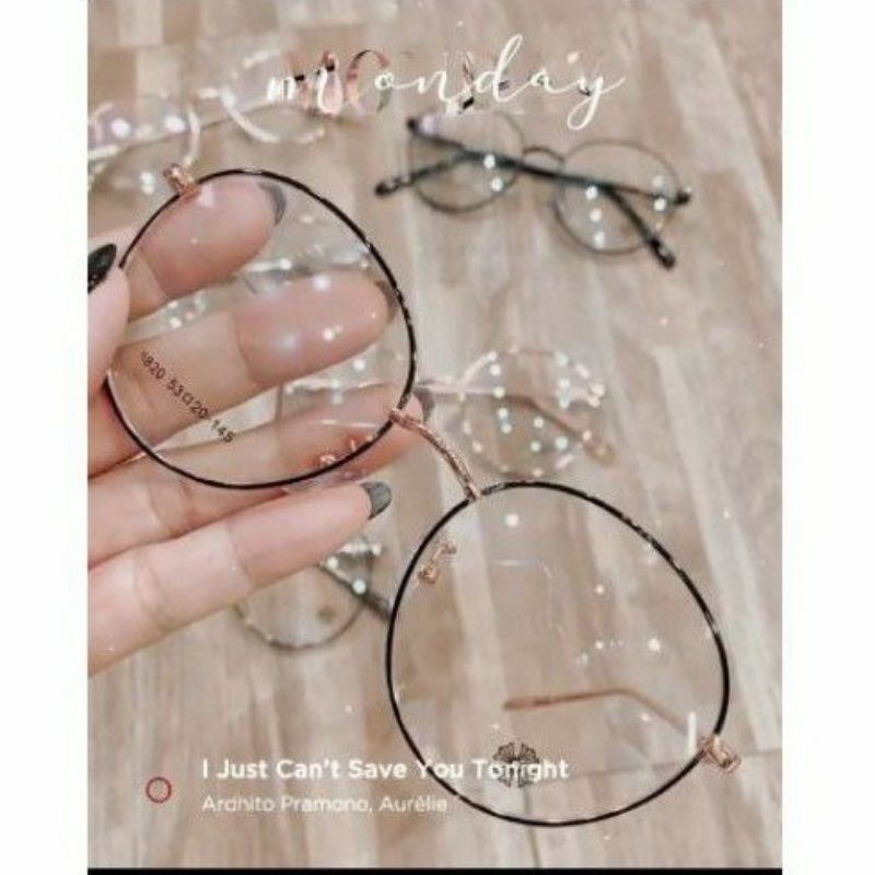 Kacamata antiradiasi bulat plus/Minus/silindris /normal gagang ringan Dan awet