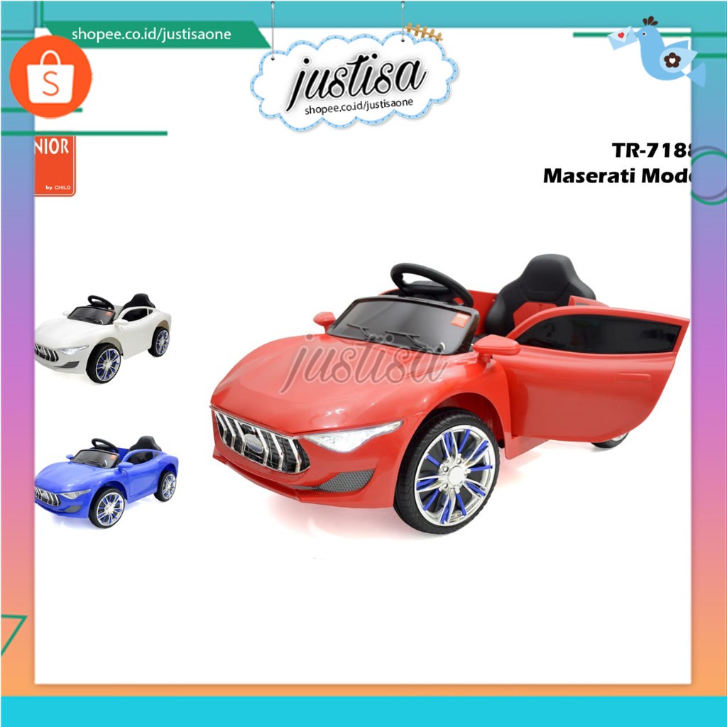 Promo !! MAINAN MOBIL MASERATI MODE TR-7188 - MAINAN ANAK MOBIL AKI - MOBIL REMOTE CONTROL - MOBIL SPORT