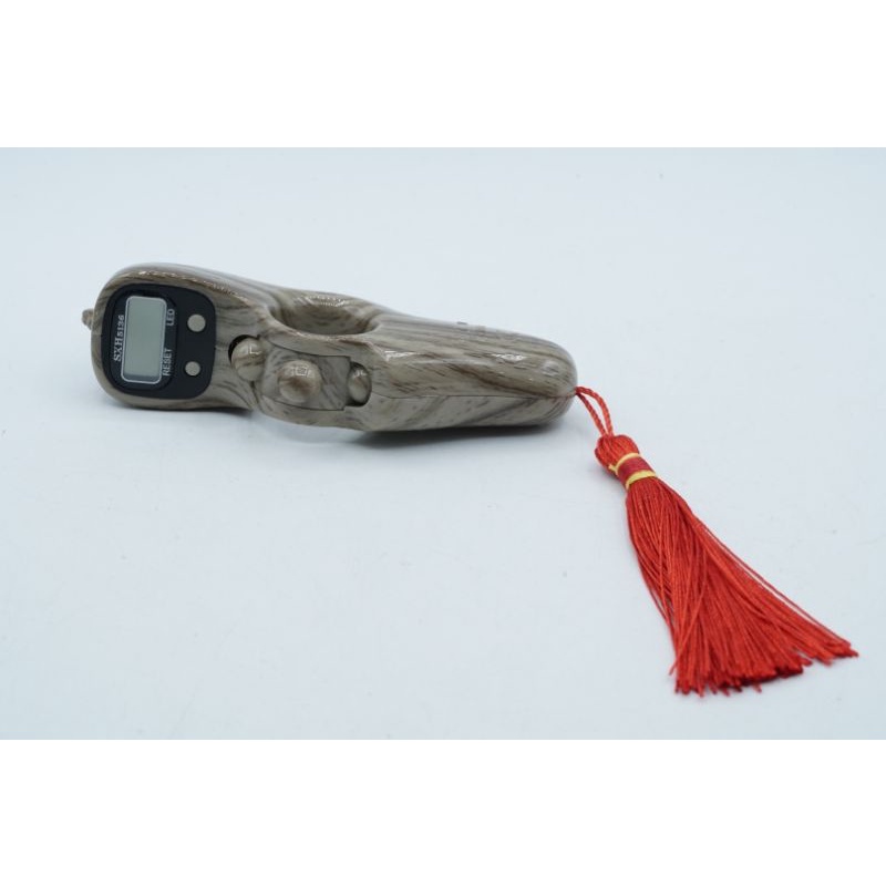Tasbih Digital Ibadah Doa Zikir Muslim Lampu LED Premium - Chesnut Kayu Wood - SXH5136 - SKU 2.012.0