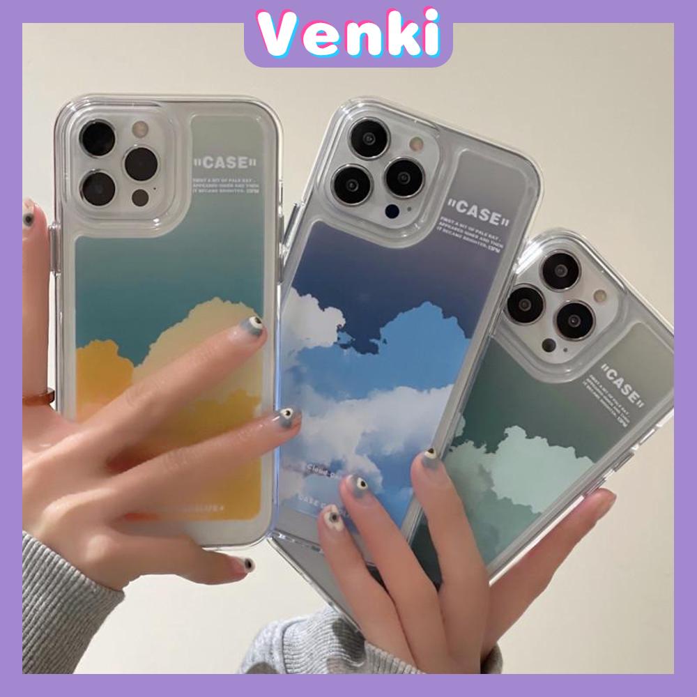 iPhone Case Silicone Soft Case Clear Case Shockproof Camera Protection Metal Button Gradient Cloud Compatible For iPhone 11 iPhone 13 Pro Max iPhone 12 Pro Max iPhone 7 Plus xr