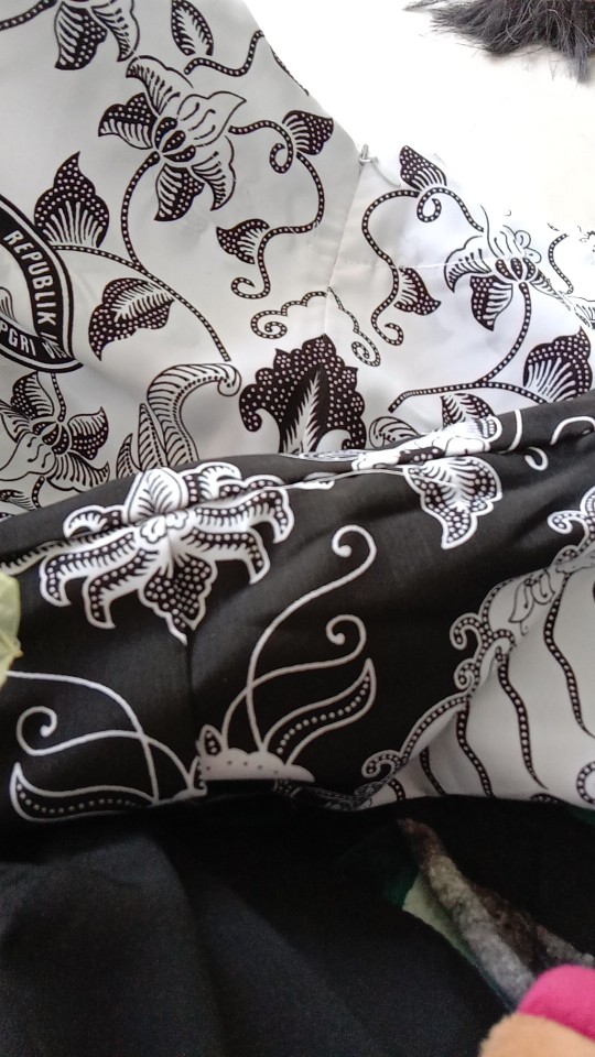 Gamis Pgri Seragam Guru Pns Pdh Asn Kerja Batik Hitam Baju Formal