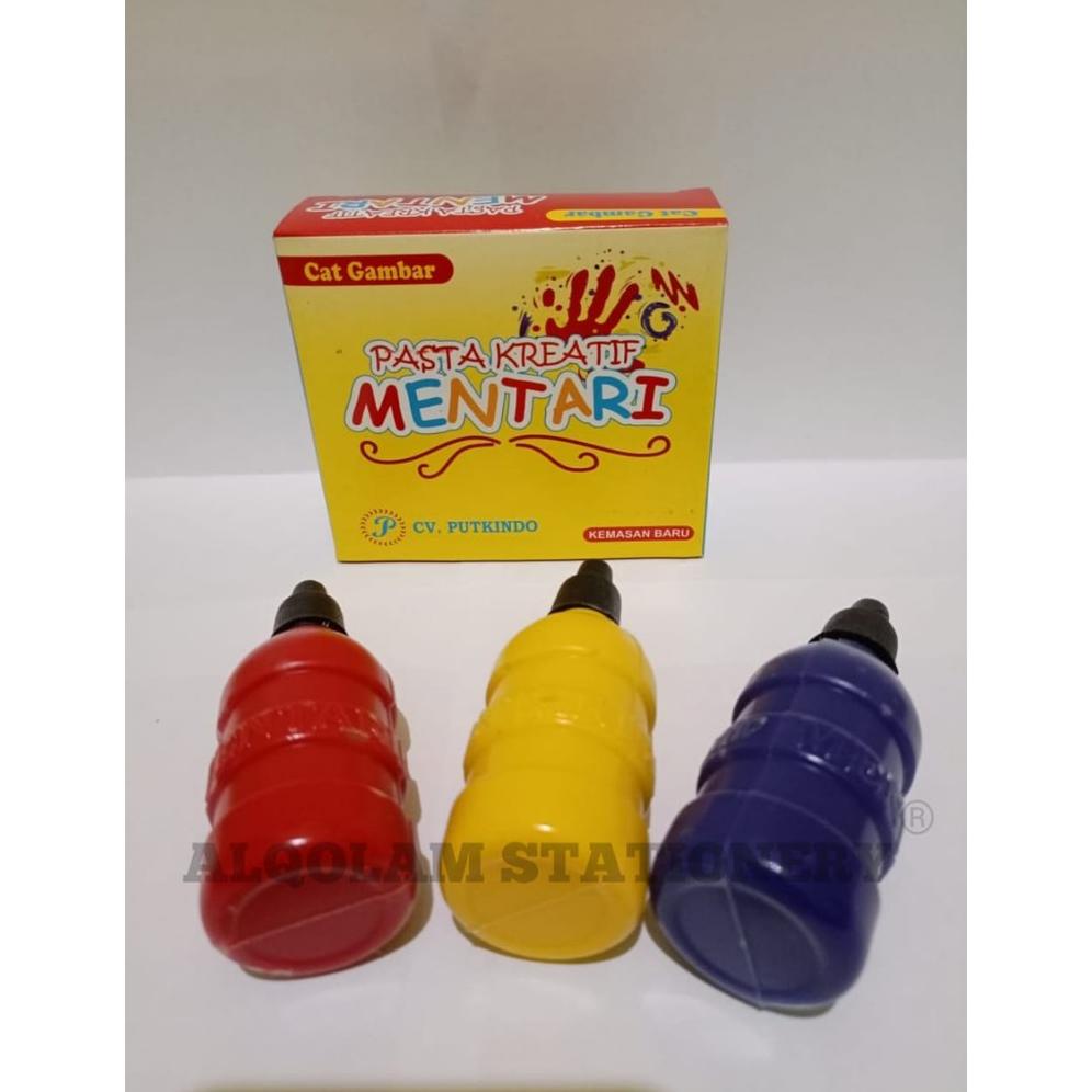 

((BISA COD)) SATU PACK ( 3 WARNA x 50ml ) Pasta Kreatif Mentari Cat Gambar Cat Finger Painting