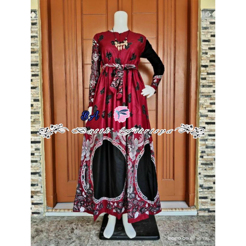 Gamis Batik - jumbo ld130 ld140 terbaru