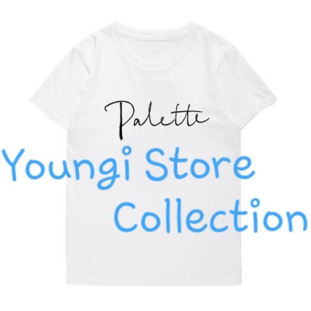 BAJU KAOS TSHIRT IU PALETTE KPOP IMPORT QUALITY