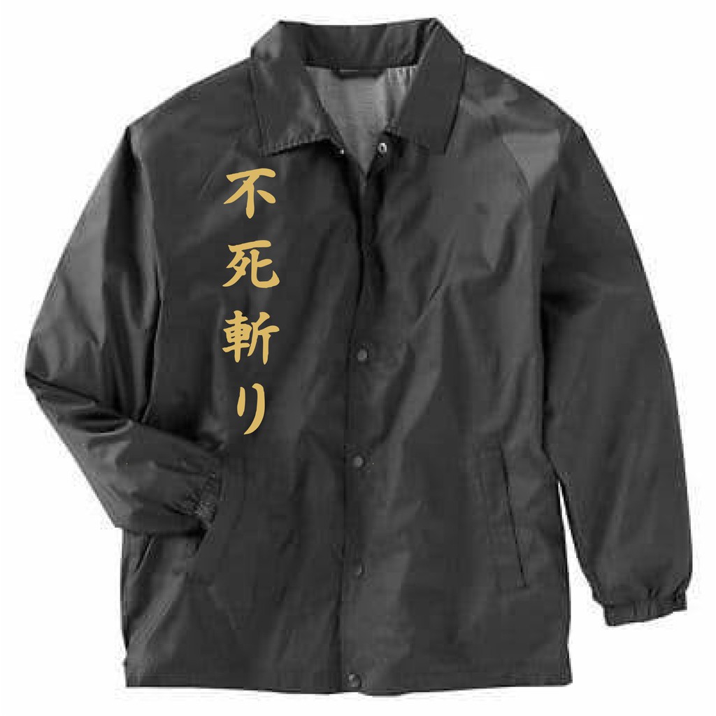 Jaket Coach pria wanita Tulisan China Logo Gold jaket Coach polos - Jaket Parasut Pria - UNISEX
