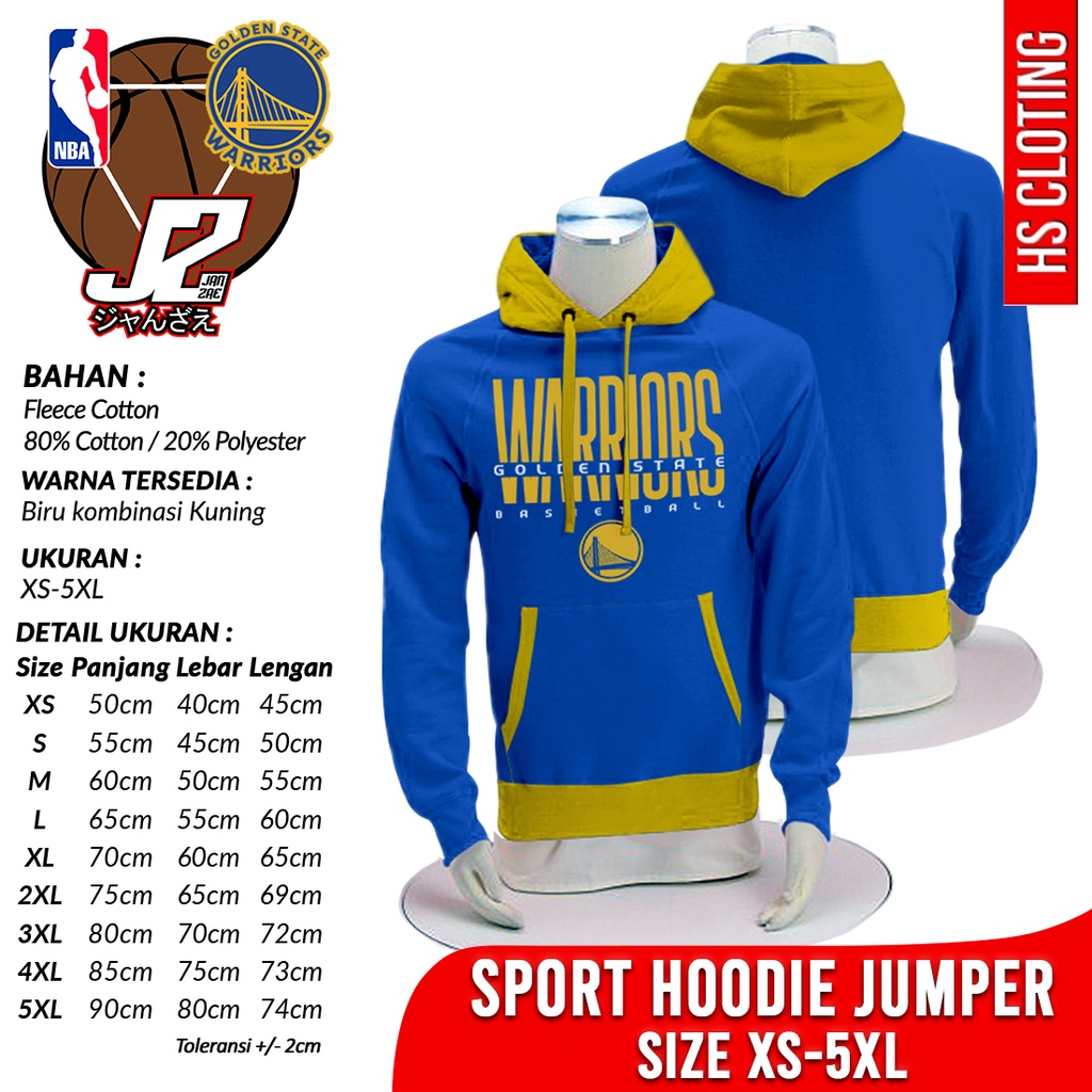 Jaket Basketball XS-5XL GOLDEN STATE WARRIORS NBA The Bay City JANZAE Western Conference Pasific Div