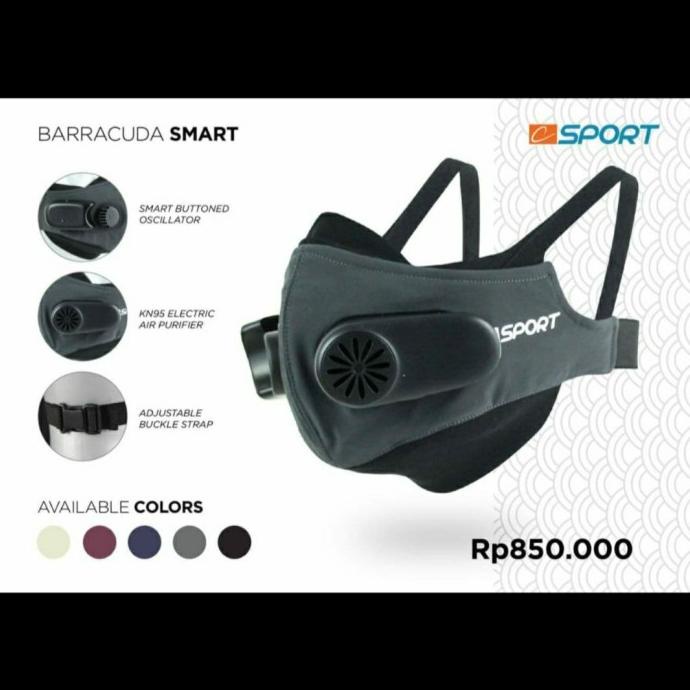 Masker Elektrik Barracuda Smart Masker Earloop Masker Hijab