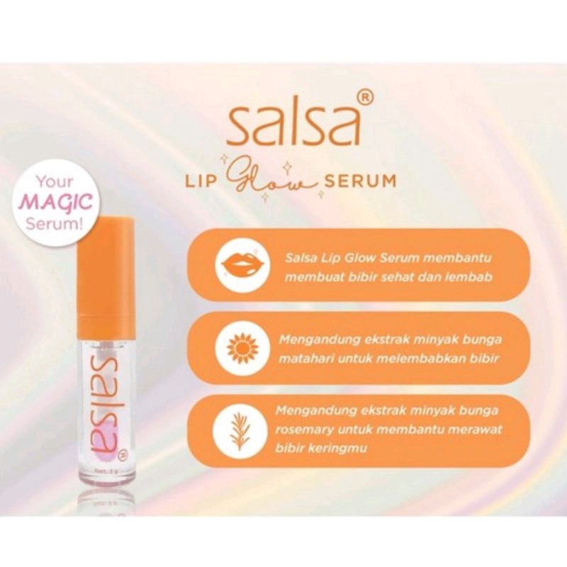 [BPOM] SALSA Lip Glow Serum | Lippie Serum Bibir