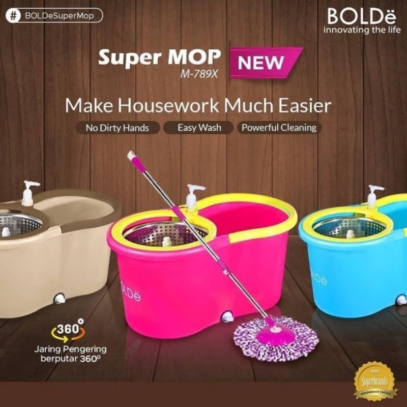 Bolde Super Mop / Alat Pengepel Lantai M-789X+