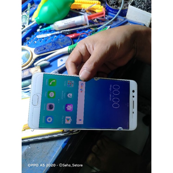 Lcd oppo f3 plus ori copotan