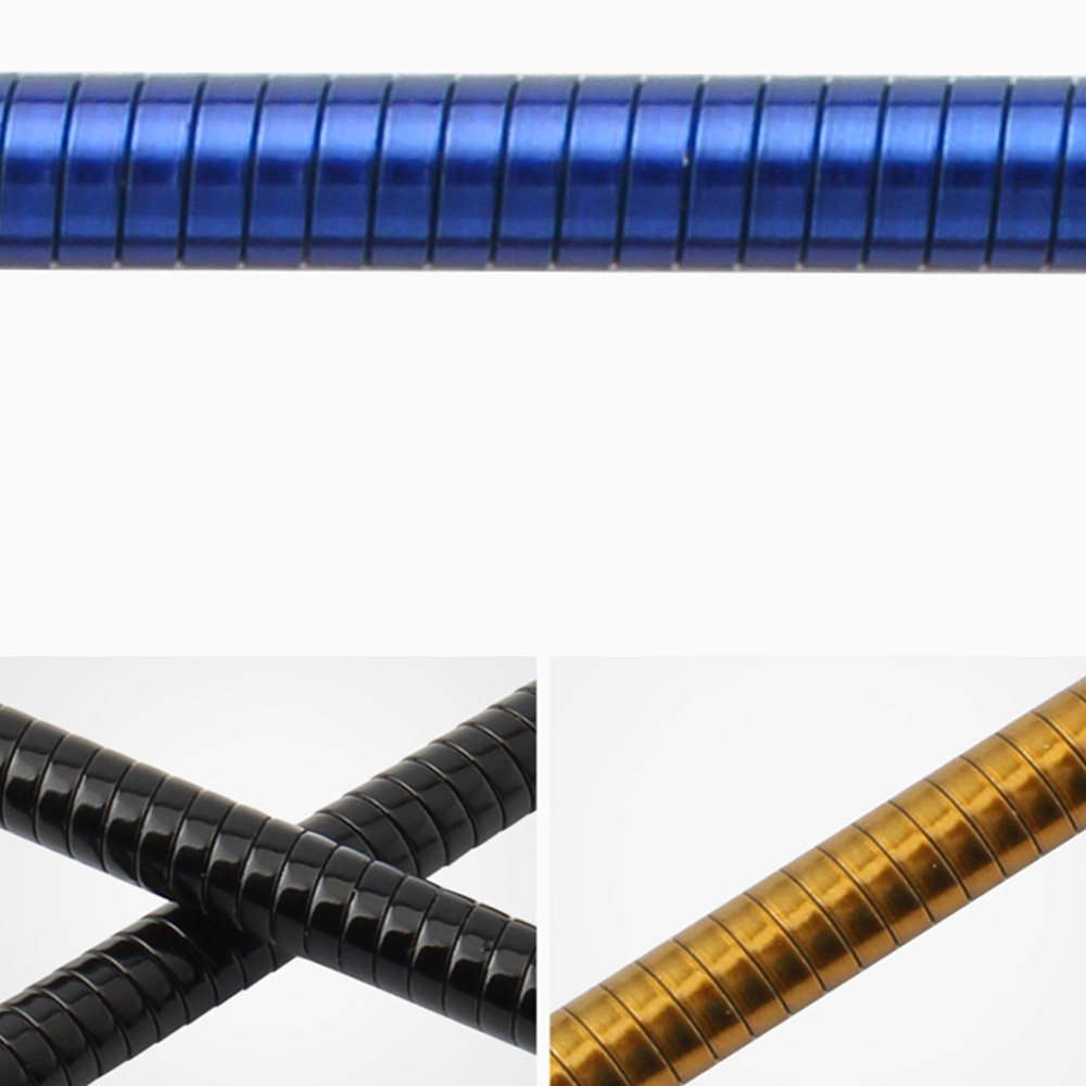 FLEXIBLE 2pcs Aksesoris Kabel Rem Sepeda Gunung Mtb Model Lipat Fleksibel Warna Hitam/Merah/Biru