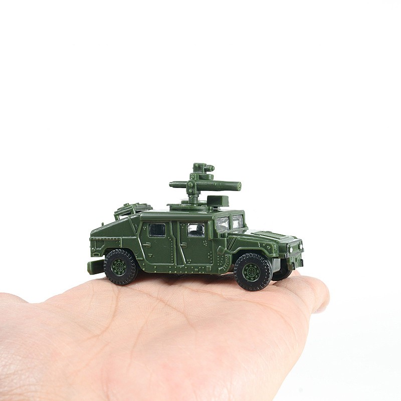 2Pcs Mainan Mobil Hummer US HMMWV 4D DIY Skala 1 / 72