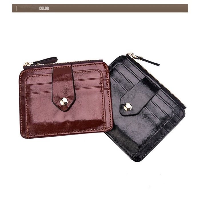 

CODE733 Dompet Kartu / Wallet Card Kulit Dengan Resleting Import JDL001