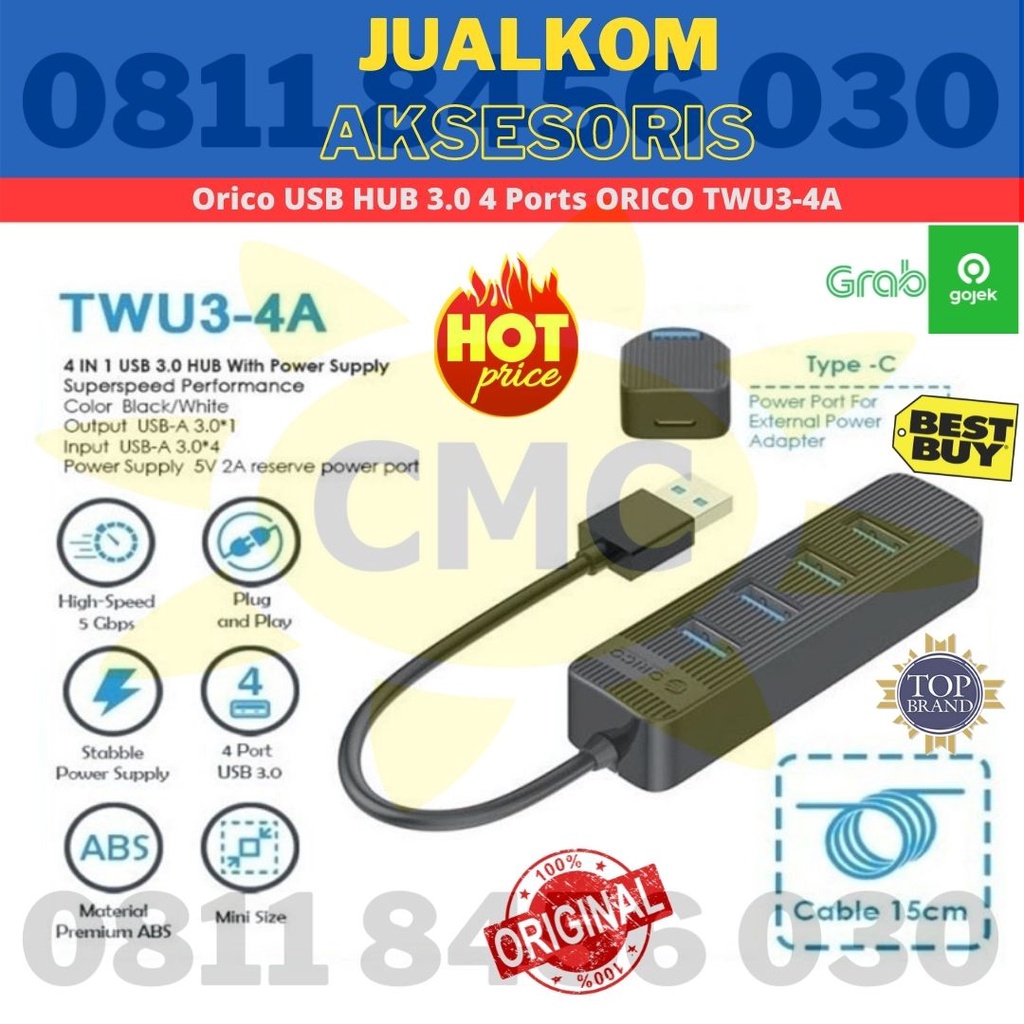 USB HUB 3.0 4 PORT ORICO TWU3-4A