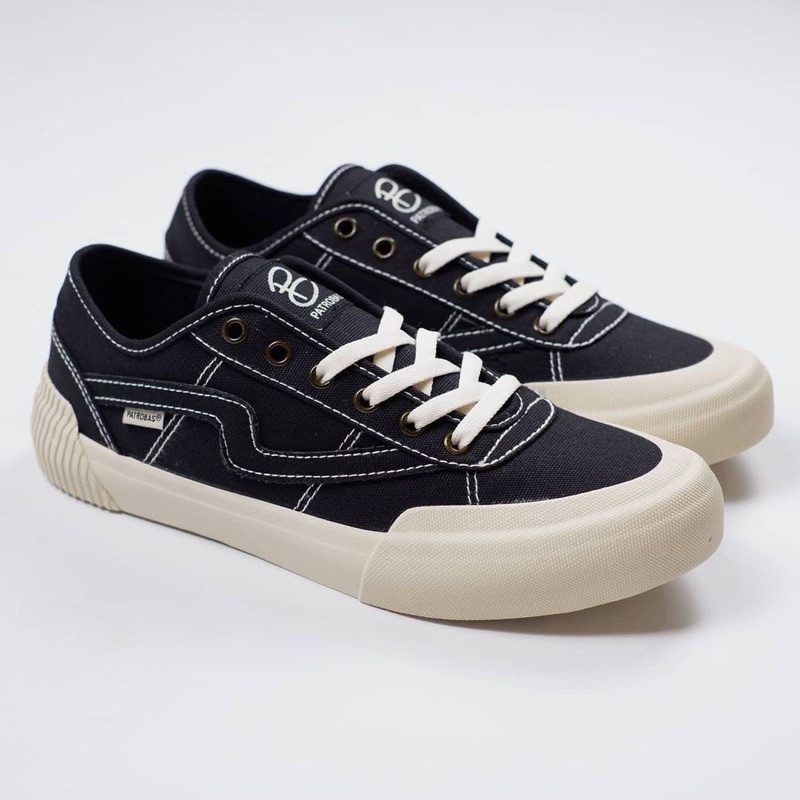 SEPATU PATROBAS EQUIP LOW BLACK WHITE ORIGINAL-3