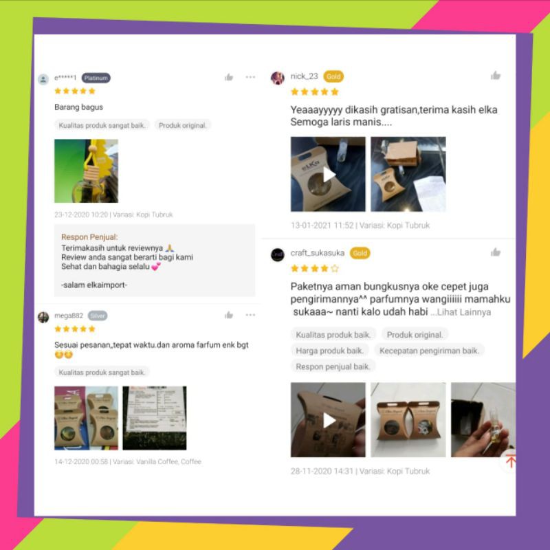 eLKa Parfum Mobil Kopi Gantung isi 10ml