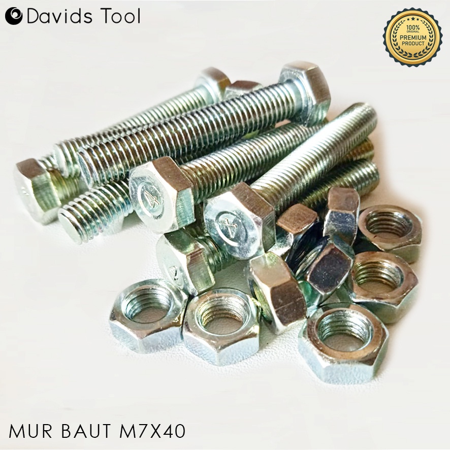 Mur Baut Kepala Hexagon M7 25 30 40