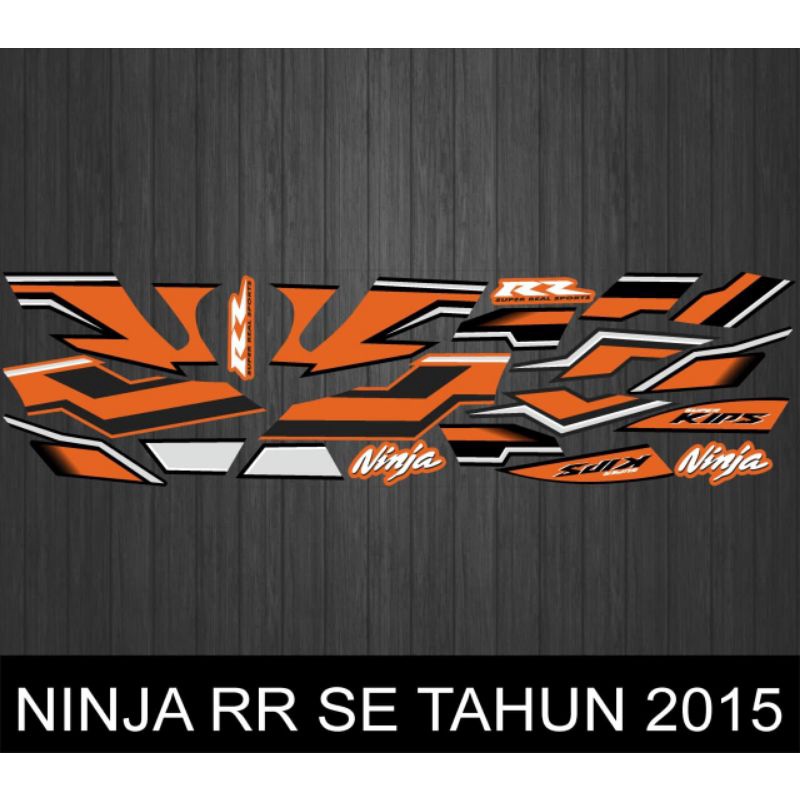 stiker striping variasi NINJA RR SE TAHUN 2015