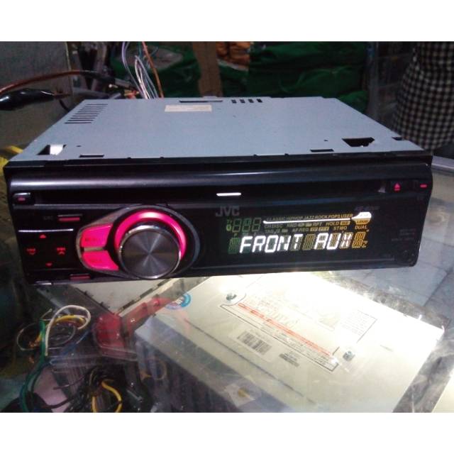 Singledin JVC cd mp3 aux radio am fm headunit audio mobil