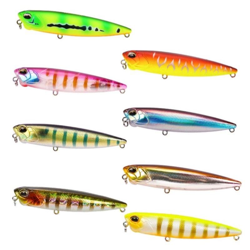 wtd pensil tsurinoya dw 59 85mm 10,5gr top water umpan pancing casting