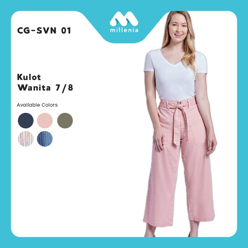 Kulot Wanita - Wide 7/8 Kulot Pants Wanita Model Besar [CG-SVN 01]