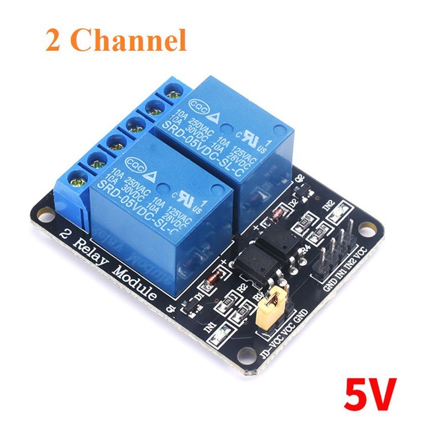 RELAY 5V 2 CHANNEL OUTPUT 250VAC 30VDC 10A WITH OPTOCUPLER MODUL