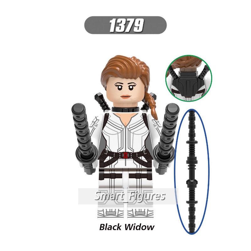 Mainan Action Figure Black Widow Minifigures Natasha Romanoff Taskmaster Falcon Captain of USSR X0272 Untuk Hadiah