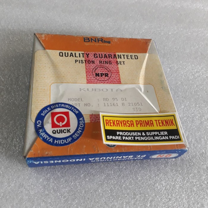 RD95DI RING PISTON RINGnya saja disel KUBOTA RD 95DI RD 95 DI