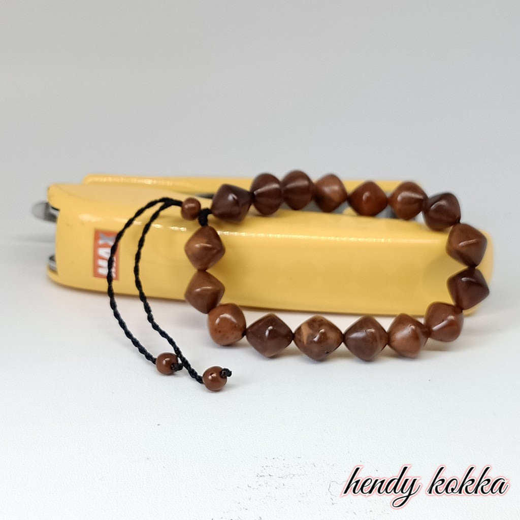 gelang kokka kaukah wajik besar coklat