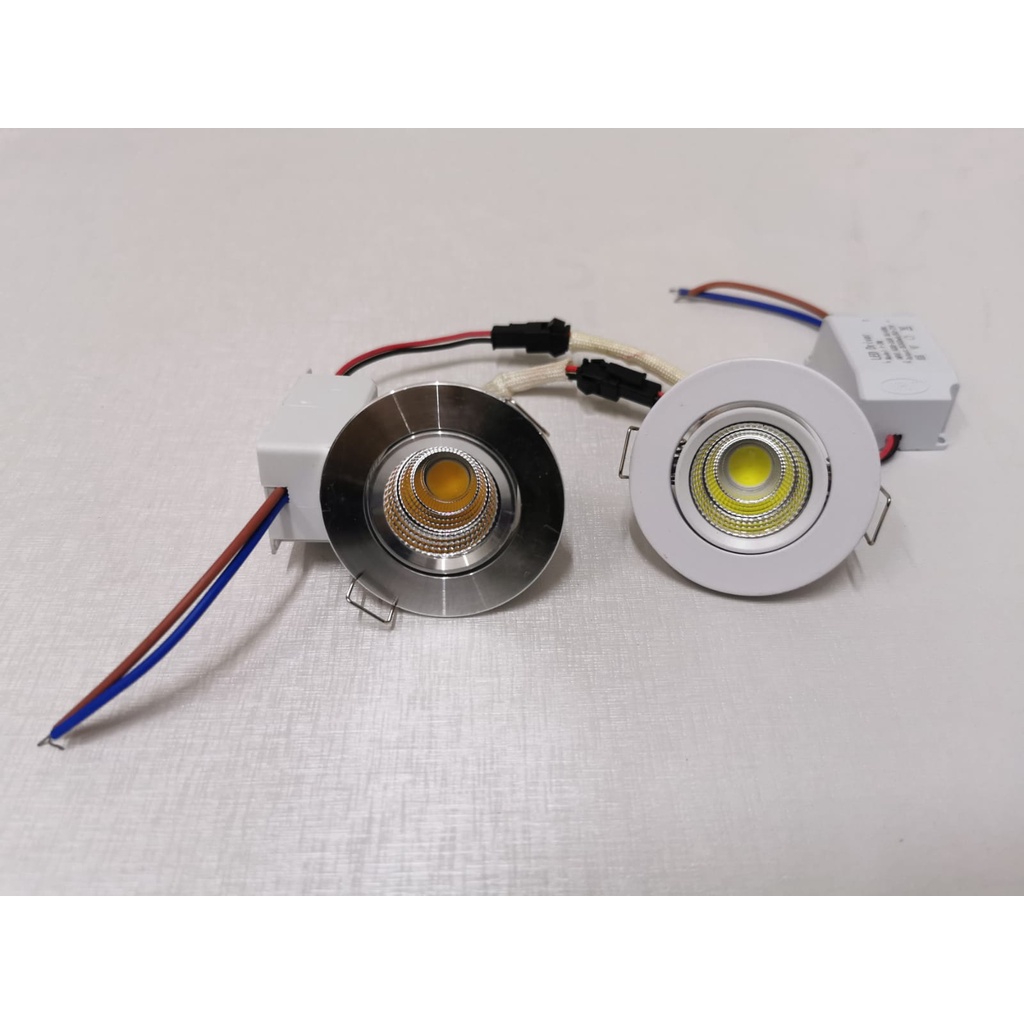 Downlight cob 3watt lampu plafon 3w spotlight 5CM