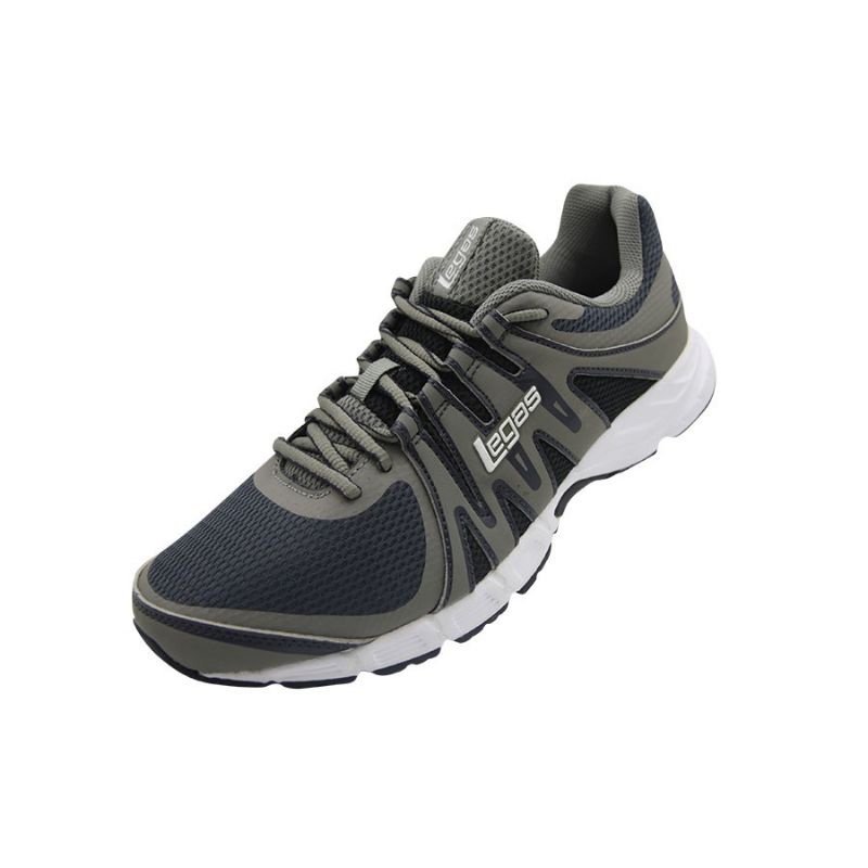 Sepatu League Legas Abu Lari Cowo Aurora La M Running Shoes Pria Original Ori