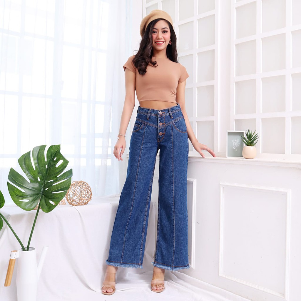 FWR - CELANA KULOT JEANS ARIEL