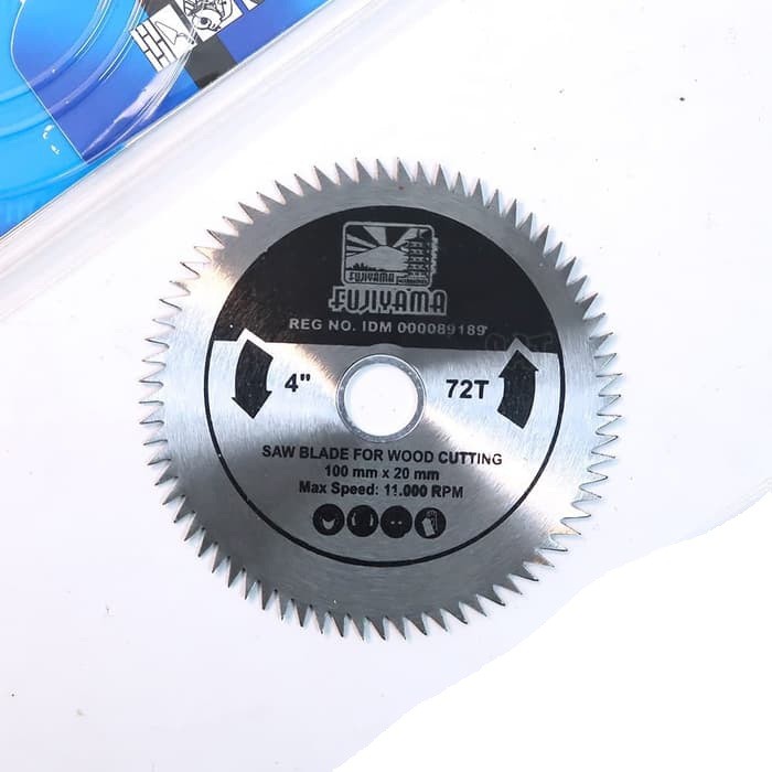 Mata Gergaji Circular Saw Blade Cut 4 inch x72T FUJIYAMA Gerinda Kayu mata potong grinda wheel 4&quot;