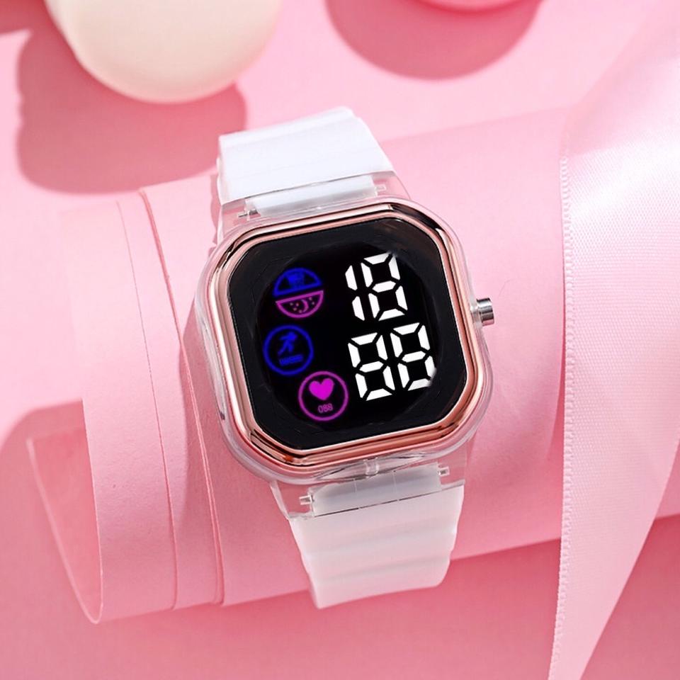 "TBK. 46232"  Jam Tangan Wanita Digital Segi Tampilan Layar Baru Fashion Watch LED Sprot    S1187