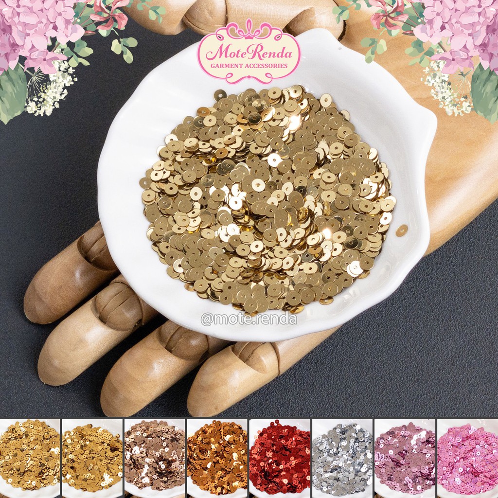Sequins payet piring Austria, size 4mm, part 02 kode 2MSO