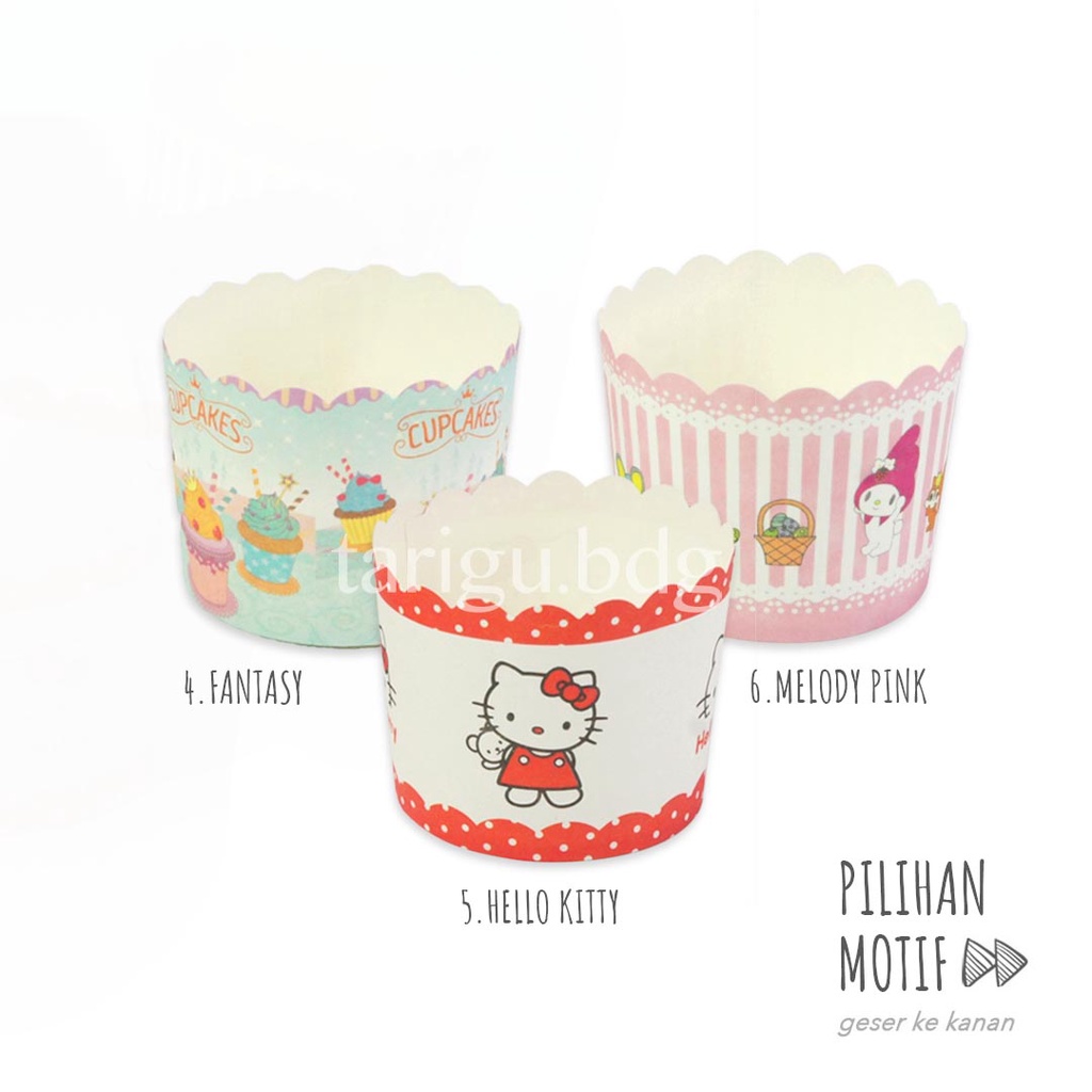 PAPER CUP MUFFIN 10PCS - WADAH CUPCAKE KERTAS CUPCAKE - WADAH MUFFIN KERTAS MUFFIN - CUP CUPCAKE