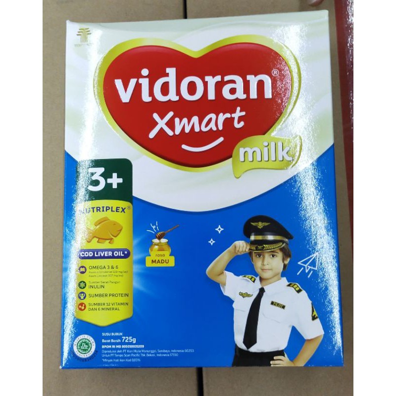 vidoran Xmart 3+ madu 725 gram