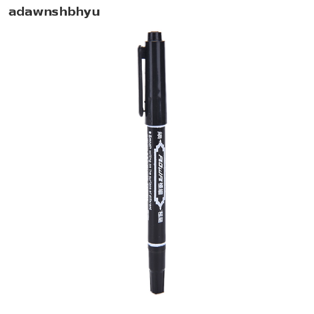 Pulpen Spidol Permanen adawnshbhyu Tip Kembar Doubled Headed Hook Line Untuk CD DVD Media Disc,