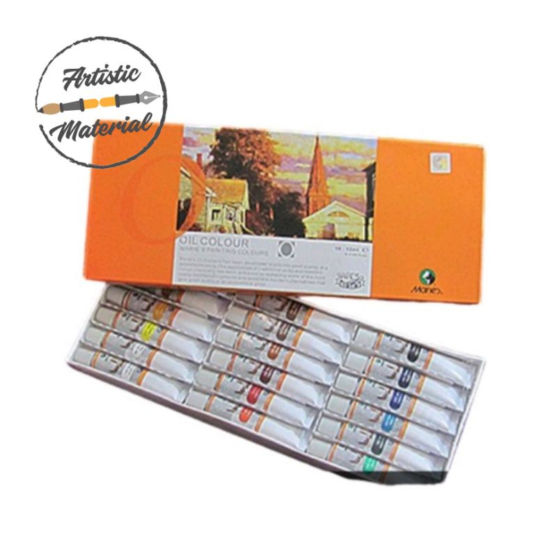 

Maries Oil Color Set E1388B / Cat Minyak 18 Warna