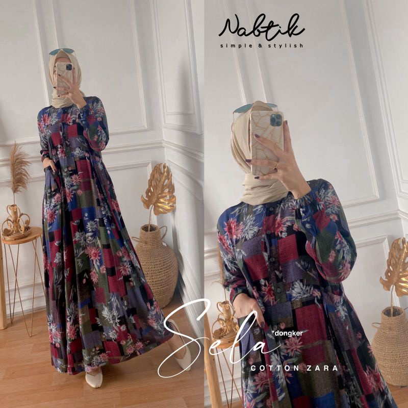 New Sela dress ori by nabtik (ready etalase)