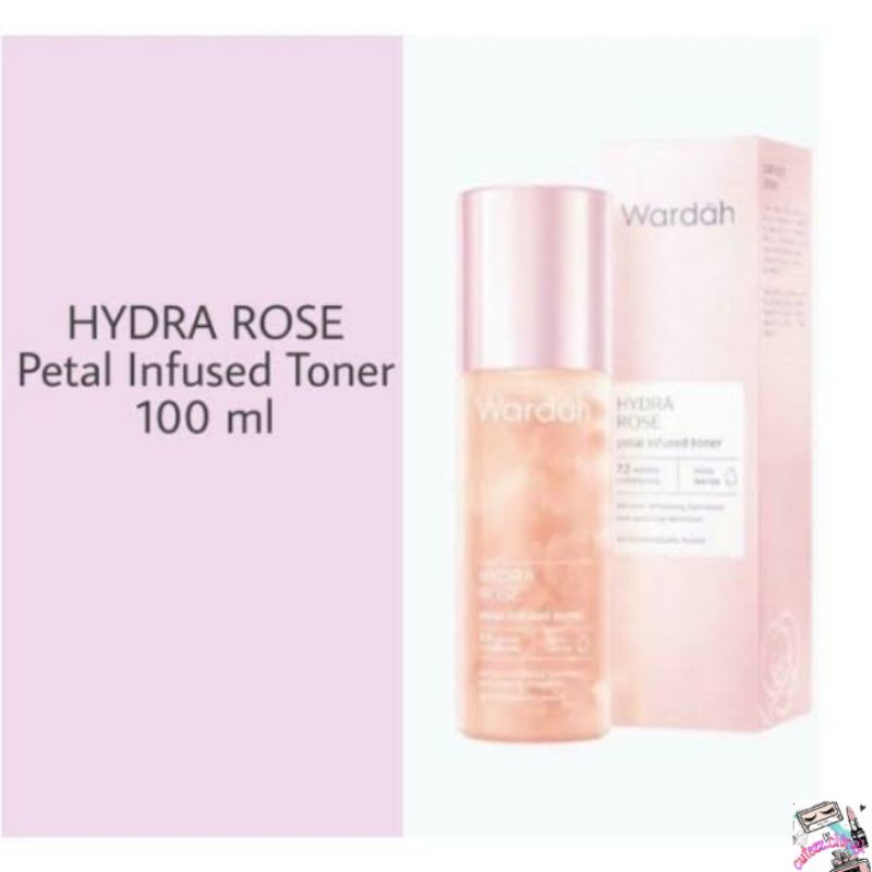 ☃Cutezz_Ching1☃Wardah Hydra Rose Petal Infused Toner 100ml