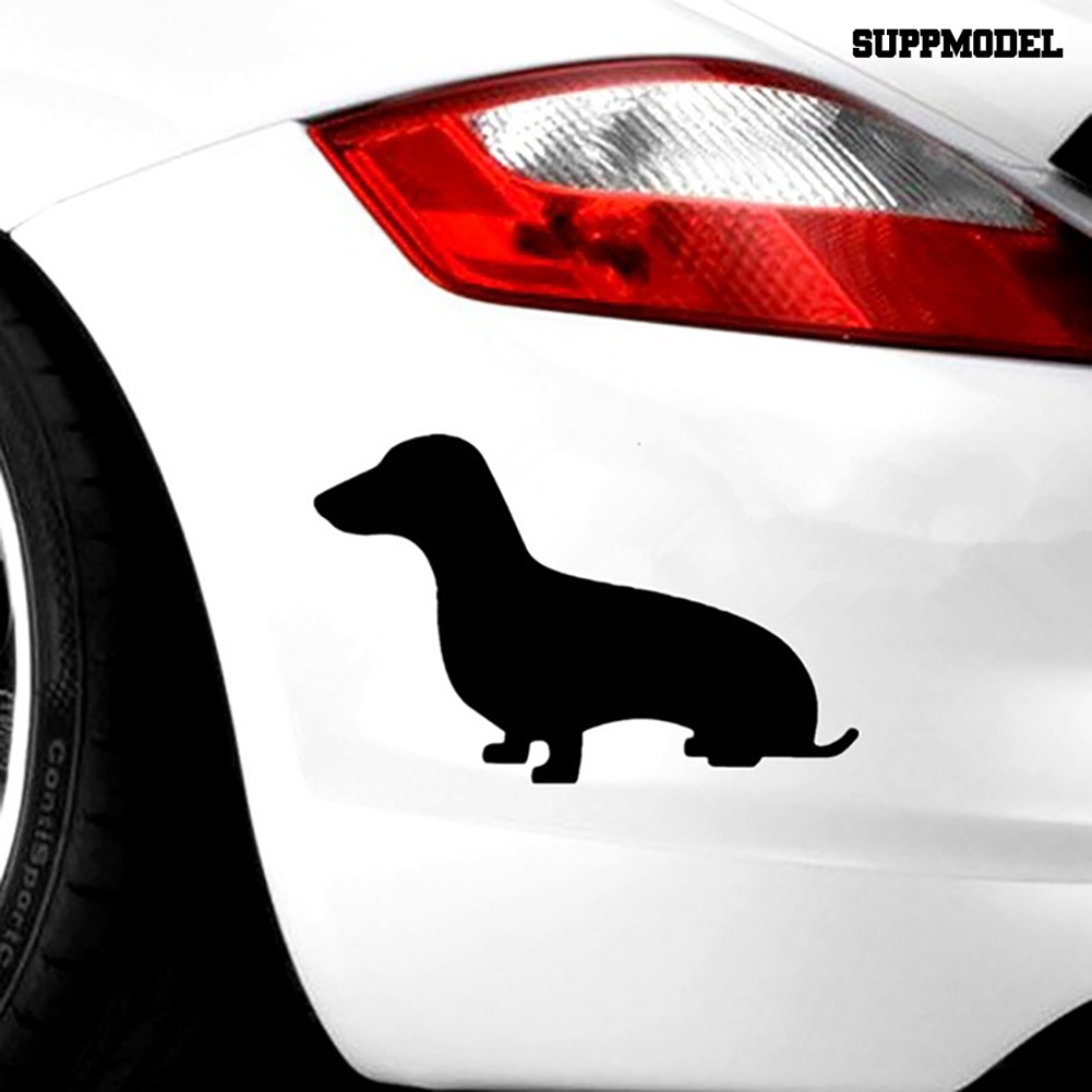 Stiker Reflektif Motif Anjing Dachshund Untuk Dekorasi Mobil / Motor