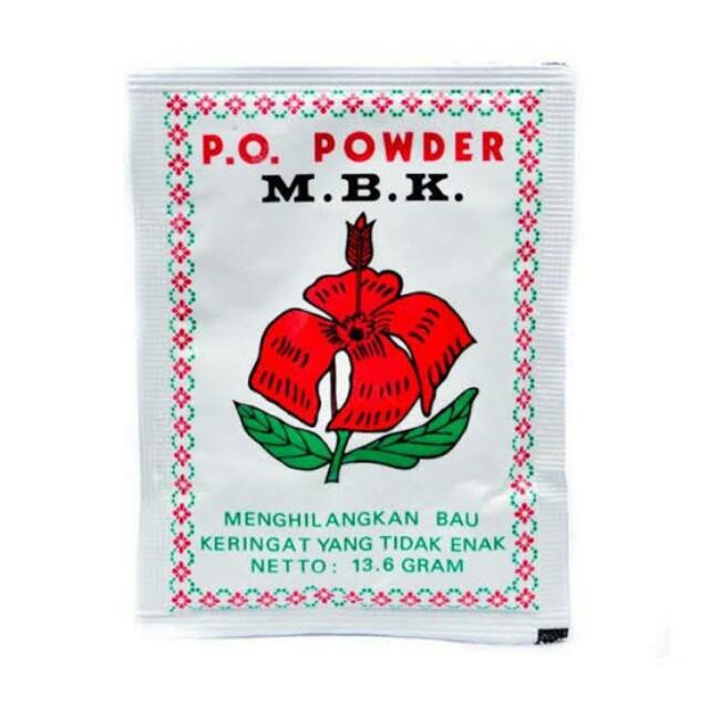 MBK Powder Sachet Putih dan Silver Untuk Bau Badan 13.6 Gram