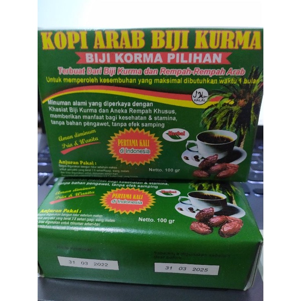 

Kopi Arab Biji Kurma Terbuat Dari Biji Kurma Dan Rempah Rempah 100gr