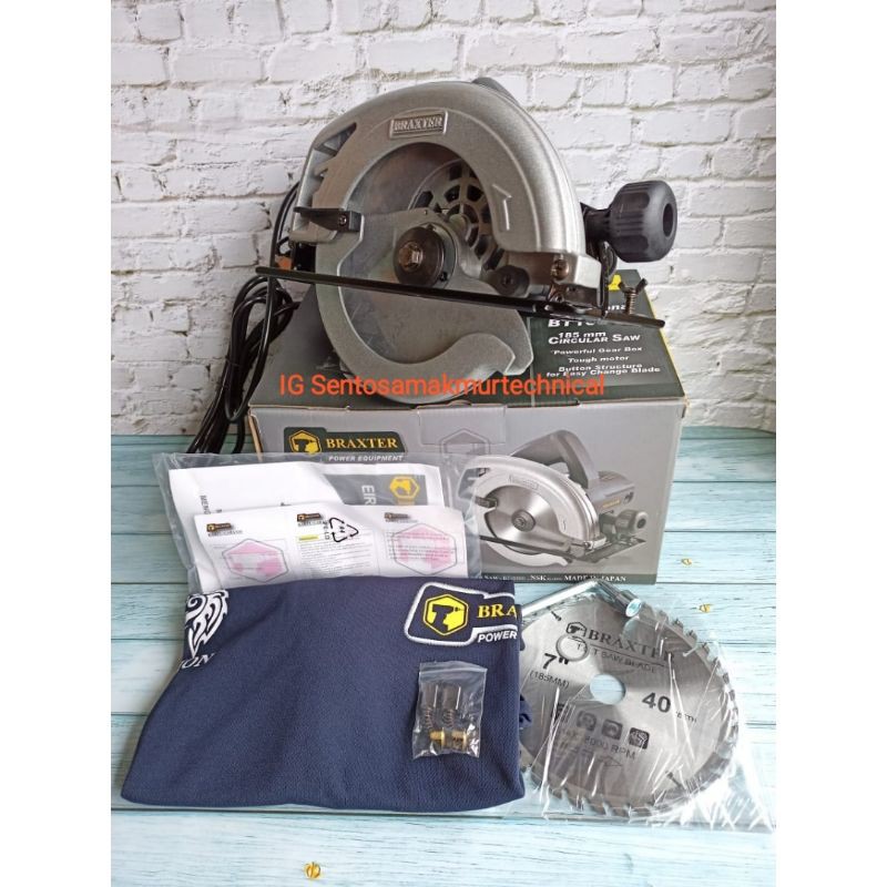 Braxter BT1050H Circular Saw Mesin Gergaji Kayu Triplek Listrik 7&quot;