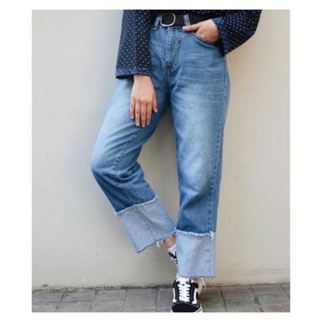 Top Ide 43 Model  Celana  Jeans Boyfriend 